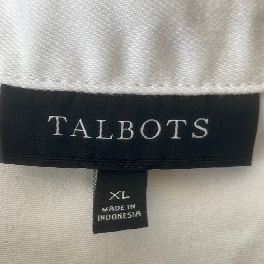 Talbots White Jean Jacket Classic Style - Picture 2 of 2